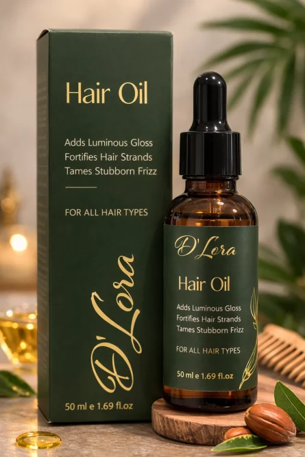 D’Lera Hair Oil – Nourishing Hair Oil for Shine & Frizz Control